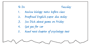 Write an essay-length summary of the following article. Include a short introductory paragraph that states the thesis of the article. Then summarize in your three supporting paragraphs the three important areas in which study skills can be useful. Your conclusion might be a single sentence restating the thesis. Power Learning  Jill had not done as well in high school as she had hoped. Since college involved even more work, it was no surprise that she didn't do better there. The reason for her so-so performance was not a lack of effort. She attended most of her classes and read her textbooks. And she never missed handing in any assignment, even though it often meant staying up late the night before homework was due. Still, she just got by in her classes. Before long, she came to the conclusion that she simply couldn't do any better. Then one day, one of her instructors said something to make her think otherwise. You can probably build some sort of house by banging a few boards together, he said. But if you want a sturdy home, you'll have to use the right techniques and tools. Building carefully takes work, but it gets better results. The same can be said of your education. There are no shortcuts, but there are some proven study skills that can really help. If you don't use them, you may end up with a pretty flimsy education. Jill signed up for a study-skills course and found out a crucial fact-that learning how to learn is the key to success in school. Certain dependable skills have made the difference between disappointment and success for generations of students. These techniques won't free you from work, but they will make your work far more productive. They include three important areas: time control, classroom notetaking, and textbook study. Time Control  Success in college depends on time control. Time control means that you deliberately organize and plan your time, instead of letting it drift by. Planning means that you should never be faced with an overdue term paper or a cram session the night before a test. Three steps are involved in time control. First , you should prepare a large monthly calendar. Buy a calendar with a large white block around each date, or make one yourself. At the beginning of the college semester, circle important dates on this calendar. Circle the days on which tests are scheduled; circle the days when papers are due. This calendar can also be used to schedule study plans. At the beginning of the week, you can jot down your plans for each day. An alternative method would be to make plans for each day the night before. On Tuesday night, for example, you might write down Read Chapter 5 in psychology in the Wednesday block. Hang this calendar where you will see it every day-your kitchen, bedroom, even your bathroom! The second step in time control is to have a weekly study schedule for the semester-a chart that covers all the days of the week and all the waking hours in each day. Below is part of one student's schedule:     On your own schedule, fill in all the fixed hours in each day-hours for meals, classes, job (if any), and travel time. Next, mark time blocks that you can realistically use for study each day. Depending on the number of courses you are taking and the demands of these courses, you may want to block off five, ten, or even twenty or more hours of study time a week. Keep in mind that you should not block off time that you do not truly intend to use for study. Otherwise, your schedule will be a meaningless gimmick. Also, remember that you should allow time for rest and relaxation. You will be happiest, and able to accomplish the most, when you have time for both work and play. The third step in time control is to make a daily or weekly to-do list. This may be the most valuable time-control method you ever use. On this list, write down the things you need to do for the following day or the following week. If you choose to write a weekly list, do it on Sunday night. If you choose to write a daily list, do it the night before. Here is part of one student's daily list:     You may use a three-by-five-inch notepad or a small spiral-bound notebook for this list. Carry the list around with you during the day. Always concentrate on doing the most important items first. To make the best use of your time, mark high-priority items with an asterisk and give them precedence over low-priority items. For instance, you may find yourself wondering what to do after dinner on Thursday evening. Among the items on your list are Clean inside of car and Review chapter for math quiz. It is obviously more important for you to review your notes at this point; you can clean out the car some other time. As you complete items on your to-do list, cross them out. Do not worry about unfinished items. They can be rescheduled. You will still be accomplishing a great deal and making more effective use of your time. Classroom Note-Taking  One of the most important single things you can do to perform well in a college course is to take effective class notes. The following hints should help you become a better note-taker. First, attend class faithfully. Your alternatives-reading the text, reading someone else's notes, or both-cannot substitute for the class experience of hearing ideas in person as someone presents them to you. Also, in class lectures and discussions, your instructor typically presents and develops the main ideas and facts of the course-the ones you will be expected to know on exams. Another valuable hint is to make use of abbreviations while taking notes. Using abbreviations saves time when you are trying to get down a great deal of information. Abbreviate terms that recur frequently in a lecture and put a key to your abbreviations at the top of your notes. For example, in sociology class, eth could stand for ethnocentrism ; in a psychology class, STM could stand for short-term memory. (When a lecture is over, you may want to go back and write out the terms you have abbreviated.) Also, use e for example; def for definition; info for information ; + for and ; and so on. If you use the same abbreviations all the time, you will soon develop a kind of personal shorthand that makes taking notes much easier. A third hint for taking notes is to be on the lookout for signals of importance. Write down whatever your instructor puts on the board. If he or she takes the time to put material on the board, it is probably important, and the chances are good that it will come up later on exams. Always write down definitions and enumerations. Enumerations are lists of items. They are signaled in such ways as The four steps in the process are...; There were three reasons for...; The two effects were...; Five characteristics of...; and so on. In your notes, always number such enumerations (1, 2, 3, etc.). They will help you understand relationships among ideas and organize the material of the lecture. Watch for emphasis words-words your instructor may use to indicate that something is important. Examples of such words are This is an important reason...; A point that will keep coming up later...; The chief cause was...; The basic idea here is...; and so on. Always write down the important statements announced by these and other emphasis words. Finally, if your instructor repeats a point, you can assume that it is important. You might put an R for repeated in the margin so that later you will know that your instructor stressed it. Next, be sure to write down the instructor's examples and mark them with an e. The examples help you understand abstract points. If you do not write them down, you are likely to forget them later, when they are needed to help make sense of an idea. Also, be sure to write down the connections between ideas. Too many students merely copy terms the instructor puts on the board. They forget that, as time passes, the details that serve as connecting bridges between ideas quickly fade. You should, then, write down the relationships and connections in class. That way you'll have them to help tie together your notes later on. Review your notes as soon as possible after class. You must make them as clear as possible while they are fresh in your mind. A day later may be too late, because forgetting sets in very quickly. Make sure that punctuation is clear, that all words are readable and correctly spelled, and that unfinished sentences are completed (or at least marked off so that you can check your notes with another student's). Add clarifying or connecting comments wherever necessary. Make sure that important ideas are clearly marked. Improve the organization if necessary so that you can see at a glance main points and relationships among them. Finally, try in general to get down a written record of each class. You must do this because forgetting begins almost immediately. Studies have shown that within two weeks you are likely to have forgotten 80 percent or more of what you have heard. And in four weeks you are lucky if 5 percent remains! This is so crucial that it bears repeating: To guard against the relentlessness of forgetting, it is absolutely essential that you write down what you hear in class. Later you can concentrate on working to understand fully and to remember the ideas that have been presented in class. And then, the more complete your notes are, the more you are likely to learn. Textbook Study  In many college courses, success means being able to read and study a textbook skillfully. For many students, unfortunately, textbooks are heavy going. After an hour or two of study, the textbook material is as formless and as hard to understand as ever. But there is a way to attack even the most difficult textbook and make sense of it. Use a sequence in which you preview a chapter, mark it, take notes on it, and then study the notes. Previewing  Previewing a selection is an important first step to understanding. Taking the time to preview a section or chapter can give you a bird's-eye view of the way the material is organized. You will have a sense of where you are beginning, what you will cover, and where you will end. There are several steps in previewing a selection. First, study the title. The title is the shortest possible summary of a selection and will often tell you the limits of the material you will cover. For example, the title FDR and the Supreme Court tells you to expect a discussion of President Roosevelt's dealings with the Court. You know that you will probably not encounter any material dealing with FDR's foreign policies or personal life. Next, quickly read over the first and last paragraphs of the selection; these may contain important introductions to, and summaries of, the main ideas. Then briefly examine the headings and subheadings in the selection. Together, the headings and subheadings are a mini-outline of what you are reading. Headings are often main ideas or important concepts in capsule form; subheadings are breakdowns of ideas within main areas. Finally, read the first sentence of some paragraphs, look for words set off in boldface or italics , and look at pictures or diagrams. After you have previewed a selection in this way, you should have a good general sense of the material to be read. Marking  You should mark a textbook selection at the same time that you read it through carefully. Use a felt-tip highlighter to shade material that seems important, or use a ballpoint pen and put symbols in the margin next to the material: stars, checks, or NB ( nota bene , Latin for note well). What to mark is not as mysterious as some students believe. You should try to find ain ideas by looking for clues: definitions and examples, enumerations, and emphasis words. 1. Definitions and examples : Definitions are often among the most important ideas in a selection. They are particularly significant in introductory courses in almost any subject area, where much of your learning involves mastering the specialized vocabulary of that subject. In a sense, you are learning the language of psychology or business or whatever the subject might be. Most definitions are abstract, and so they usually are followed by one or more examples to help clarify their meaning. Always mark off definitions and at least one example that makes a definition clear to you. In a psychology text, for example, we are told that rationalization is an attempt to reduce anxiety by deciding that you have not really been frustrated. Several examples follow, among them: A young man, frustrated because he was rejected when he asked for a date, convinces himself that the girl is not very attractive or interesting. 2. Enumerations : Enumerations are lists of items (causes, reasons, types, and so on) that are numbered 1, 2, 3,... or that could easily be numbered. They are often signaled by addition words. Many of the paragraphs in this book, for instance, use words like First of all, Another , In addition , and Finally to signal items in a series. Other textbooks also use this very common and effective organizational method. 3. Emphasis words : Emphasis words tell you that an idea is important. Common emphasis words include phrases such as a major event , a key feature, the chief factor, important to note, above all , and most of all. Here is an example: The most significant contemporary use of marketing is its application to nonbusiness areas, such as political parties. Note-Taking  Next, you should take ntes. Go through the chapter a second time, rereading the most important parts. Try to write down the main ideas in a simple outline form. For example, in taking notes on a psychology selection, you might write down the heading Defense Mechanisms. Below the heading you would define them, number and describe each kind, and give an example of each. Defense Mechanisms  a. Definition: unconscious attempts to reduce anxiety  b. Kinds:  (1) Rationalization: An attempt to reduce anxiety by deciding that you have not really been frustrated.  Example: A man turned down for a date decides that the woman was not worth going out with anyway.  (2) Projection: Projecting onto other people motives or thoughts of one's own.  Example: A wife who wants to have an affair accuses her husband of having one.  Studying Notes  To study your notes, use repeated self-testing. For example, look at the heading Defense Mechanisms and say to yourself, What are the kinds of defense mechanisms? When you can recite them, then say to yourself, What is rationalization? What is an example of rationalization? Then ask yourself, What is projection? What is an example of projection? After you learn each section, review it, and then go on to the next section. Do not simply read your notes; keep looking away and seeing if you can recite them to yourself. This self-testing is the key to effective learning. Summary: Textbook Study  In summary, remember this sequence for dealing with a textbook: preview, mark, take notes, study the notes. Approaching a textbook in this methodical way will give you very positive results. You will no longer feel bogged down in a swamp of words, unable to figure out what you are supposed to know. Instead, you will understand exactly what you have to do and how to go about doing it. Take a minute now to evaluate your own study habits. Do you practice many of the above skills to take effective classroom notes, control your time, and learn from your textbooks? If not, perhaps you should. The skills are not magic, but they are too valuable to ignore. Use them carefully and onsistently, and they will make academic success possible for you. Try them, and you won't need convincing.