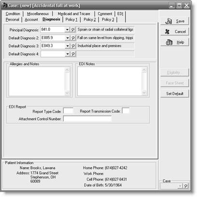 a      Anthony Battistuta      Name, Address dialog box   b      Lawana Brooks      Personal tab   c      Lawana Brooks      Diagnosis tab   d      Lawana Brooks      Condition tab   e      Edwin Hsu      Name, Address dialog box   f      Edwin Hsu      Personal tab   g      Edwin Hsu      Diagnosis tab   h.      Hannah Syzmanski      Name, Address tab   i      Hannah Syzmanski      Other Information tab   j      Hannah Syzmanski      Personal tab   0 k      Hannah Syzmanski      Account tab   1 l      Hannah Syzmanski      Diagnosis tab   2 m      Hannah Syzmanski      Policy 1 tab   3