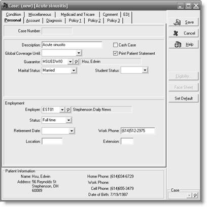 a      Anthony Battistuta      Name, Address dialog box   b      Lawana Brooks      Personal tab   c      Lawana Brooks      Diagnosis tab   d      Lawana Brooks      Condition tab   e      Edwin Hsu      Name, Address dialog box   f      Edwin Hsu      Personal tab   g      Edwin Hsu      Diagnosis tab   h.      Hannah Syzmanski      Name, Address tab   i      Hannah Syzmanski      Other Information tab   j      Hannah Syzmanski      Personal tab   0 k      Hannah Syzmanski      Account tab   1 l      Hannah Syzmanski      Diagnosis tab   2 m      Hannah Syzmanski      Policy 1 tab   3