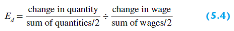 Is labor demand (a) elastic, (b) unit elastic, or (c) inelastic over the $4 to $12 wage rate range of D L in Figure 5.11(b) Explain by referring to the total wage bill rules (Figure 5.7) and the midpoint formula for elasticity [Equation (5.4)].           
