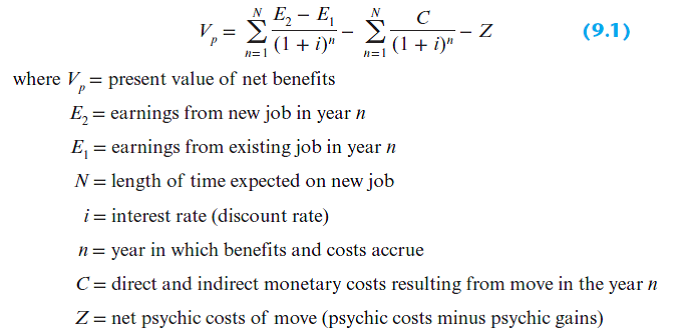 What is meant by the term beaten paths How do such paths increase V<sub>p</sub> in Equation (9.1) and thereby increase the likelihood of migration    