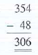 Subtract the following numbers.