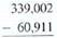 Subtract the following numbers.