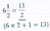 Convert the following mixed numbers to improper fractions.