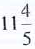 Convert the following mixed numbers to improper fractions.