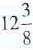 Convert the following mixed numbers to improper fractions.