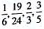 Find the least common denominator for the following groups of fractions. For problems 1-3, try finding the LCD by inspection (i.e., mentally) first, then use the prime-number method.