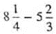 Subtract the following fractions and reduce to lowest terms.