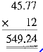 Multiply the following numbers.