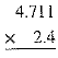 Multiply the following numbers.