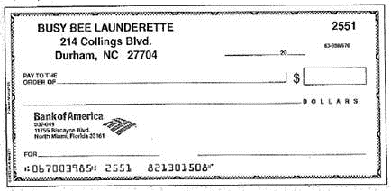 You are the owner of the Busy Bee Launderette. Using the blanks provided, write out the following checks in proper form. Check #25 51, September 20, 20xx, in the amount of $68.95 to the Tidy Towel Service for six dozen wash rags