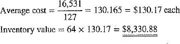 When the buyer for Superior Electronics (Exercise 1) took physical inventory of the Blu-ray players on July 31, 64 units remained in inventory. a. Calculate the dollar value of the 64 Blu-ray players by using FIFO.     b. Calculate the dollar value of the 64 Blu-ray players by using LIFO.     c. Calculate the dollar value of the 64 Blu-ray players by using the average cost method. Round average cost to the nearest cent.   