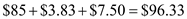 Given, OT Inc. purchased   tires rated at   pounds each. The tires had a retail price of   each. The sales tax is   , and the federal tax is   per pound. a) Each tire has a retail price   . The sales tax rate is   . Hence the sales tax per tire can be calculated by   The amount of sales tax per tire is   . Hence, the total sales tax is   . b) The federal excise tax is   per pound. Each tire is purchased at the rate of   . Hence, the amount of federal excise tax per tire is   . Therefore, the total excise tax is   . c) Total purchase price of each tire is the sum of retail price, sales tax and the federal excise tax of each tire. So the total purchase price of each tire is   . The total purchase price of the tires is   .