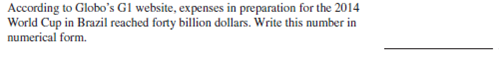 Write the following whole numbers in numerical form.    