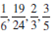 Find the least common denominator for the following groups of fractions. For problems try finding the LCD by inspection (i.e., mentally) first, then use the prime-number method.    