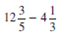 Subtract the following fractions and reduce to lowest terms.    