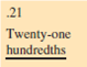 Write the following numbers in word form.    