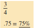 Convert the following fractions or mixed numbers to percents.