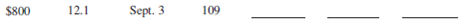 Using ordinary interest, 360 days, calculate the missing information for the following simple discount notes.        