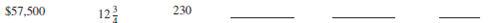 Using ordinary interest, 360 days, calculate the bank discount, proceeds, and effective rate for the following simple discount notes. Round effective rate to the nearest hundredth of a percent.        