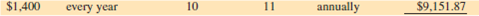Use Table 12-2 to calculate the present value of the following annuities due.    <div style=padding-top: 35px> 