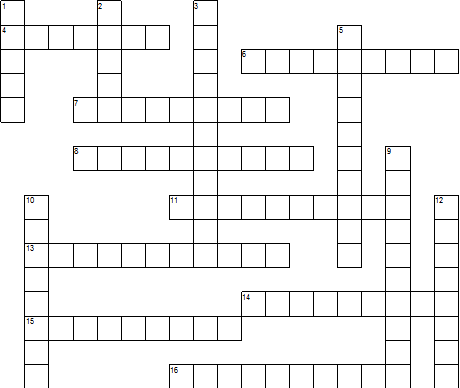    Across  4 soothe  6 well paying  7 instructional  8 to steal and pass of as your own ideas and words  11 roundabout or indirect procedure  13 good fellowship among comrades  14 daily behavioral cycle  15 incapable of being expressed in words  16 chews  Down  1 a blunder or embarrassing mistake  2 hidden safe  3 stimulating  5 unpredictable  9 moderate  10 style of expression  12 very eager for food