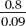 Divide the fractions. Express answers to the nearest tenth. A calculator may be used.    = _______
