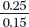 Divide the fractions. Express answers to the nearest tenth. A calculator may be used.    = _______