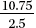 Eliminate the decimal points from these common fractions.    = ________