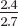 Use a calculator to divide the common fractions. Express answers to the nearest tenth.    = ____________