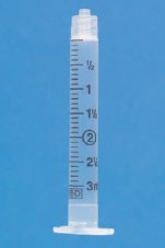 Draw arrows or shade the barrels on the following syringes/cartridges to measure the indicated dosages. Have your answers checked by your instructor.     0.9 mL