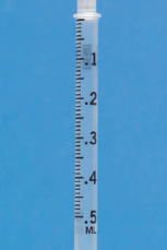 Draw an arrow on the barrel to identify the dosages indicated on these TB syringes. Have your instructor check your answers.     0.12ml