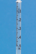 Draw an arrow on the barrel to identify the dosages indicated on these TB syringes. Have your instructor check your answers.     0.27 ml