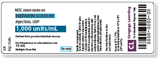 Refer to the heparin label in Figure to answer the following questions. How many mL will you need to prepare a dosage of 5500 units? _______