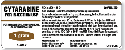 Refer to the cytarabine label in Figure to answer the following questions. How much diluent is used to reconstitute this solution? ________ Figure    