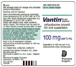 Refer to the Vantin Oral Suspension label in Figure to answer the following questions. How much diluent will be required to reconstitute this medication? ______ Figure