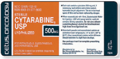 Refer to the cytarabine label in Figure to answer the following questions. What is the total strength of this medication? ______ Figure    