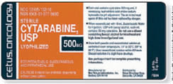 Refer to the cytarabine label in Figure to answer the following questions. What diluent must be used for reconstitution? _______ Figure    