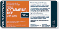 Refer to the cytarabine label in Figure to answer the following questions. What is the dosage per reconstituted mL? _______ Figure    