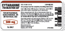 Refer to the cytarabine label in Figure to answer the following questions. What is the total dosage strength of this vial? ________ Figure    