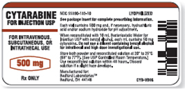 Refer to the cytarabine label in Figure to answer the following questions. How much diluent is required for reconstitution? _________ Figure