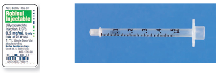 Calculate these dosages using ratio and proportion. Express mL answers to the nearest tenth (or hundredth where indicated) using the medication labels provided. Measure the dosages you calculate on the syringes provided. Have your answers checked by your instructor to be sure you have calculated and measured the dosages correctly. Robinul 75 mcg (calculate to the nearest hundredth) ___