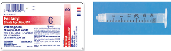 Calculate these dosages using ratio and proportion. Express mL answers to the nearest tenth (or hundredth where indicated) using the medication labels provided. Measure the dosages you calculate on the syringes provided. Have your answers checked by your instructor to be sure you have calculated and measured the dosages correctly. fentanyl citrate 80 mcg ____   