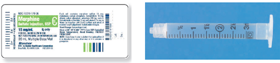Calculate these dosages using ratio and proportion. Express mL answers to the nearest tenth (or hundredth where indicated) using the medication labels provided. Measure the dosages you calculate on the syringes provided. Have your answers checked by your instructor to be sure you have calculated and measured the dosages correctly. morphine sulfate 20 mg ____