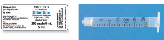 Calculate these dosages using ratio and proportion. Express mL answers to the nearest tenth (or hundredth where indicated) using the medication labels provided. Measure the dosages you calculate on the syringes provided. Have your answers checked by your instructor to be sure you have calculated and measured the dosages correctly. phenytoin Na 75 mg ____