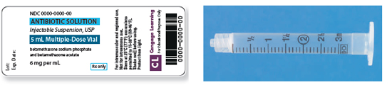 Calculate these dosages using DA. Express mL answers to the nearest tenth (or hundredth where indicated) using the medication labels provided. Measure the dosages you calculate on the syringes provided. Have your answers checked by your instructor to be sure you have calculated and measured the dosages correctly. antibiotic solution 70 mg ___