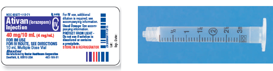 Calculate these dosages using DA. Express mL answers to the nearest tenth (or hundredth where indicated) using the medication labels provided. Measure the dosages you calculate on the syringes provided. Have your answers checked by your instructor to be sure you have calculated and measured the dosages correctly. lorazepam 6 mg ____