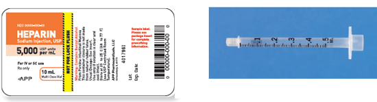 Calculate these dosages using DA. Express mL answers to the nearest tenth (or hundredth where indicated) using the medication labels provided. Measure the dosages you calculate on the syringes provided. Have your answers checked by your instructor to be sure you have calculated and measured the dosages correctly. heparin sodium 1500 units (calculate to the nearest hundredth) ____