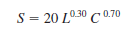 Let S represent the amount of steel produced (in tons). Steel production is related to the amount of labor used ( L ) and the amount of capital used ( C ) by the following function: In this formula L represents the units of labor input and C the units of capital input. Each unit of labor costs $50, and each unit of capital costs $100. a. Formulate an optimization problem that will determine how much labor and capital are needed to produce 50,000 tons of steel at minimum cost. b. Solve the optimization problem you formulated in part a. ( Hint: When using Excel Solver, start with an initial L. 0 and C 0.)