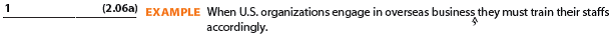 Review the Grammar/Mechanics Handbook Sections 2.05-2.09. Then study each of the following statements and insert necessary commas. In the space provided, write the number of commas you added; write 0 if no commas were needed. Also record the number of the G/M principle(s) illustrated. When you finish, compare your responses with those provided at the end of the book. If your answers differ, study carefully the principles shown in parentheses.     ______________________ 1. If you are based in New York City and working with a sales office in Australia you will be dealing with a 16-hour time difference. ______________________ 2. One international support person works with time zones around the world and she keeps several clocks set to different zones. ______________________ 3. Dealing with the unfamiliar is less challenging if you are patient and if you are able to avoid becoming irritated at misunderstandings. ______________________ 4. Lourdes Luna who was recently transferred to the parent company in France quickly became fluent in French. ______________________ 5. The imaginative promising software company opened its offices April 22 in Paris. ______________________ 6. Any sales associate who earns at least 1,000 recognition points this year will be honored with a bonus vacation trip to Tahiti. ______________________ 7. James Manning the marketing manager for Chevron's Global Power Generation frequently engages in videoconferences that span time zones. ______________________ 8. In a period of less than six weeks Mr. Manning made several trips to the West Coast and to Asia.  ______________________ 9. When you are working with foreign clients for whom English is a second language you may have to speak slowly and repeat yourself. ______________________ 10. To be most successful you must read between the lines and learn to pick up on different cultural vibes. Review of Commas 1 and 2 ______________________ 11. Lourdes' new job involved setting up meetings arranging travel plans and communicating with people who did not speak her language. ______________________ 12. After she was hired she was told to report for work on Monday June 2 in Paris. ______________________ 13. In the fall we expect to open a new branch in Sunnyvale which is an area of considerable growth. ______________________ 14. As we discussed on the telephone the ceremony is scheduled for Thursday March 4 at 3 p.m. ______________________ 15. Lourdes had to ask a foreign executive with a thick accent to repeat himself several times and she was uncomfortable in this situation.